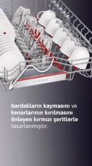 SMS4HMY62T  6 Programlı Cam Kapak Bulaşık Makinesi Gri